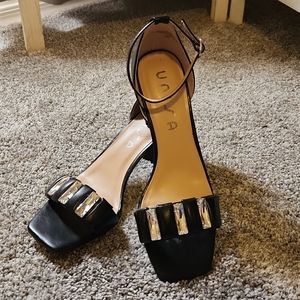 2 1/2" Block Heel Ankle Strap Unisa Dress Shoe